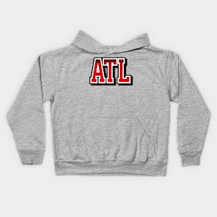 Atlanta Football Retro Sports Letters Kids Hoodie